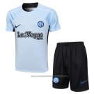 Tracksuit Inter Milan Short Sleeve 2023-2024 Blue - Shorts