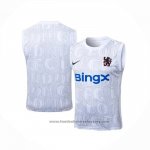 Training Shirt Chelsea Without Sleeves 2025-2026 White Grey