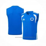 Training Shirt Cruzeiro Without Sleeves 2025-2026 Blue