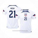 United States Player Weah Home Shirt 2022