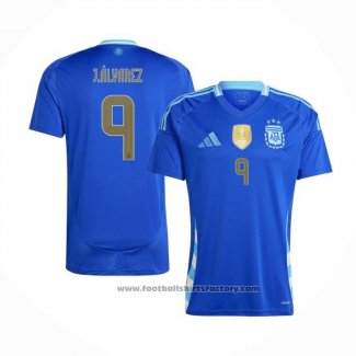 Argentina Player J.alvarez Away Shirt 2024