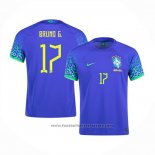 Brazil Player Bruno G. Away Shirt 2022