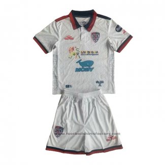 Cagliari Calcio Away Shirt Kids 2023-2024