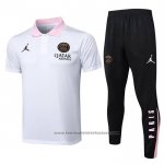 Conjunto Polo Paris Saint-Germain Jordan 2024-2025 White