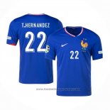 France Player T.hernandez Home Shirt 2024