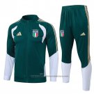 Jacket Tracksuit Italy Kids 2026-2027 Green