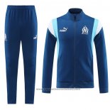Jacket Tracksuit Olympique Marseille Kids 2023-2024 Blue
