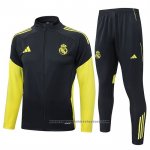 Jacket Tracksuit Real Madrid 2025-2026 Grey Yellow