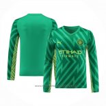 Manchester City Goalkeeper Shirt Long Sleeve 2023-2024 Green