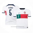 Portugal Player N.mendes Away Shirt 2022