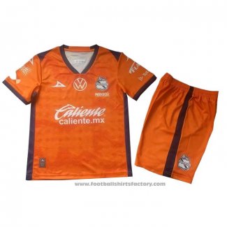 Puebla Goalkeeper Shirt Kids 2025-2026 Orange