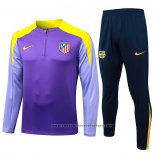 Sweatshirt Tracksuit Atletico Madrid Kids 2025-2026 Purple