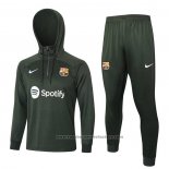 Sweatshirt Tracksuit Barcelona Kids 2023-2024 Green Oscuro