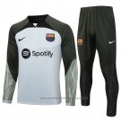 Sweatshirt Tracksuit Barcelona Kids 2023-2024 Grey