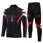 Sweatshirt Tracksuit Manchester United Kids 2024-2025 Black