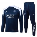 Sweatshirt Tracksuit Paris Saint-Germain Kids 2025-2026 Blue White