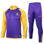 Sweatshirt Tracksuit Real Madrid 2023-2024 Purpura