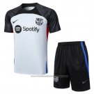 Tracksuit Barcelona Short Sleeve 2023-2024 Grey - Shorts