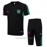 Tracksuit Bayern Munich Short Sleeve 2023-2024 Black - Shorts