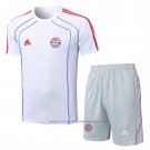 Tracksuit Bayern Munich Short Sleeve 2025-2026 White - Shorts