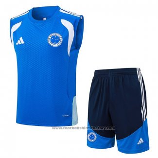 Tracksuit Cruzeiro Without Sleeves 2025-2026 Blue