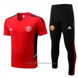 Tracksuit Manchester United Short Sleeve 2022-2023 Red