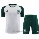 Tracksuit Mexico Short Sleeve 2023-2024 White - Shorts