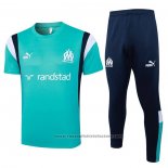 Tracksuit Olympique Marseille Short Sleeve 2023-2024 Green