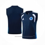Training Shirt Cruzeiro Without Sleeves 2025-2026 Blue