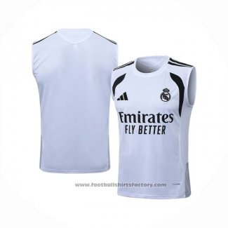 Training Shirt Real Madrid Without Sleeves 2025-2026 White