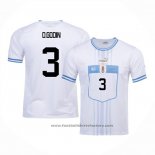 Uruguay Player D.godin Away Shirt 2022