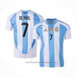 Argentina Player de Paul Home Shirt 2024