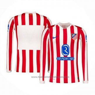 Atletico Madrid Home Shirt Long Sleeve 2025-2026