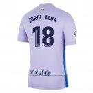 Barcelona Player Jordi Alba Away Shirt 2021-2022