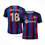 Barcelona Player Jordi Alba Home Shirt 2022-2023