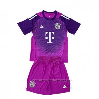 Bayern Munich Goalkeeper Shirt Kids 2025-2026 Purple