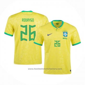 Brazil Player Rodrygo Home Shirt 2022