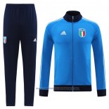 Jacket Tracksuit Italy 2022 Blue and Black