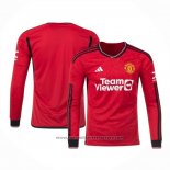 Manchester United Home Shirt Long Sleeve 2023-2024