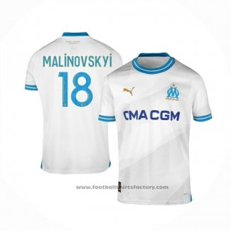 Olympique Marseille Player Malinovskyi Home Shirt 2023-2024