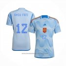 Spain Player Ansu Fati Away Shirt 2022