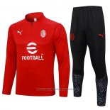Sweatshirt Tracksuit AC Milan Kids 2023-2024 Red