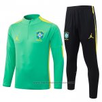 Sweatshirt Tracksuit Brazil Kids 2026-2027 Green