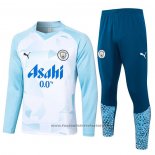 Sweatshirt Tracksuit Manchester City 2024 Blue and White