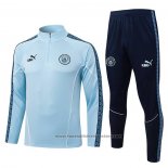 Sweatshirt Tracksuit Manchester City Kids 2025-2026 Blue