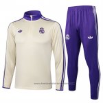 Sweatshirt Tracksuit Real Madrid Kids 2025-2026 Yellow