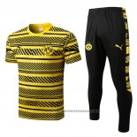 Tracksuit Borussia Dortmund Short Sleeve 2022-2023 Yellow