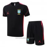 Tracksuit Brazil Short Sleeve 2026-2027 Black - Shorts
