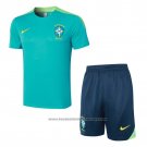 Tracksuit Brazil Short Sleeve 2024-2025 Green - Shorts