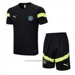 Tracksuit Manchester City Short Sleeve 2022-2023 Black - Shorts
